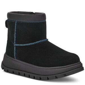 Koolaburra by UGG Koola Mini Hybrid Boots Suede Faux Fur Bootie Black Size 7 NEW